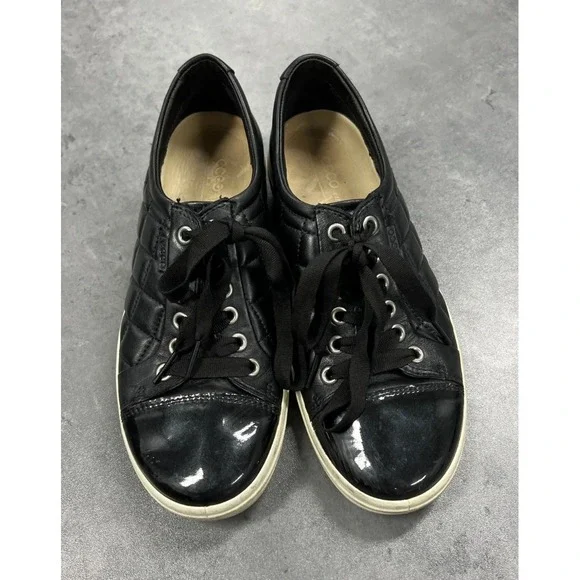 Ecco Shoes Ecco Soft Sneakers Womens 38 Black Patent Leather